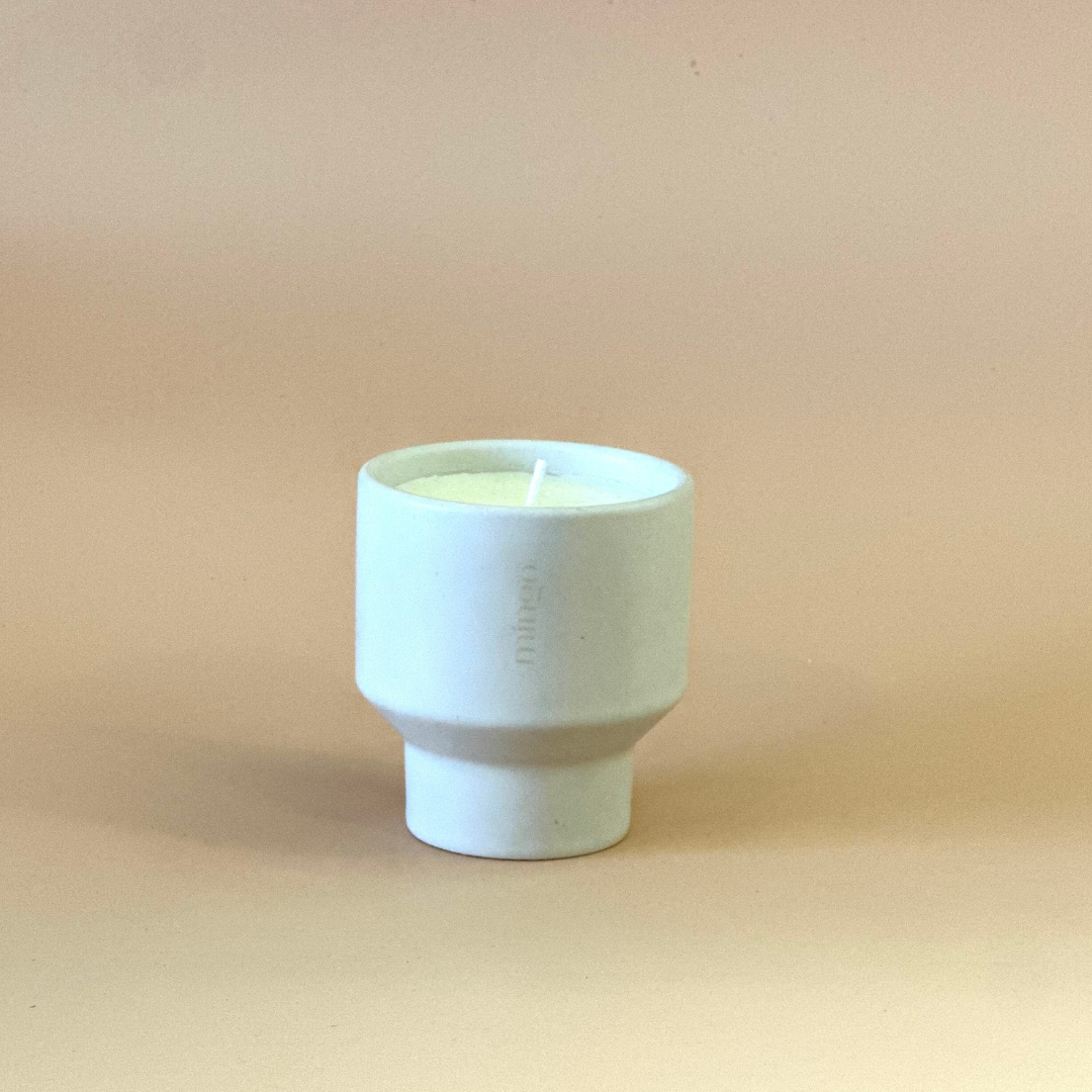 Vela Vegetal Mingo Creme