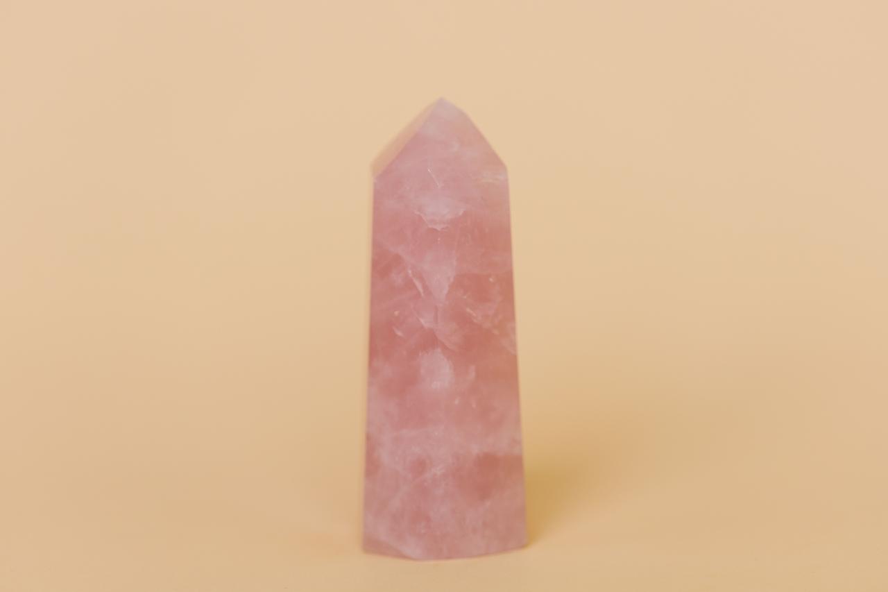 Ponta Polida Quartzo Rosa