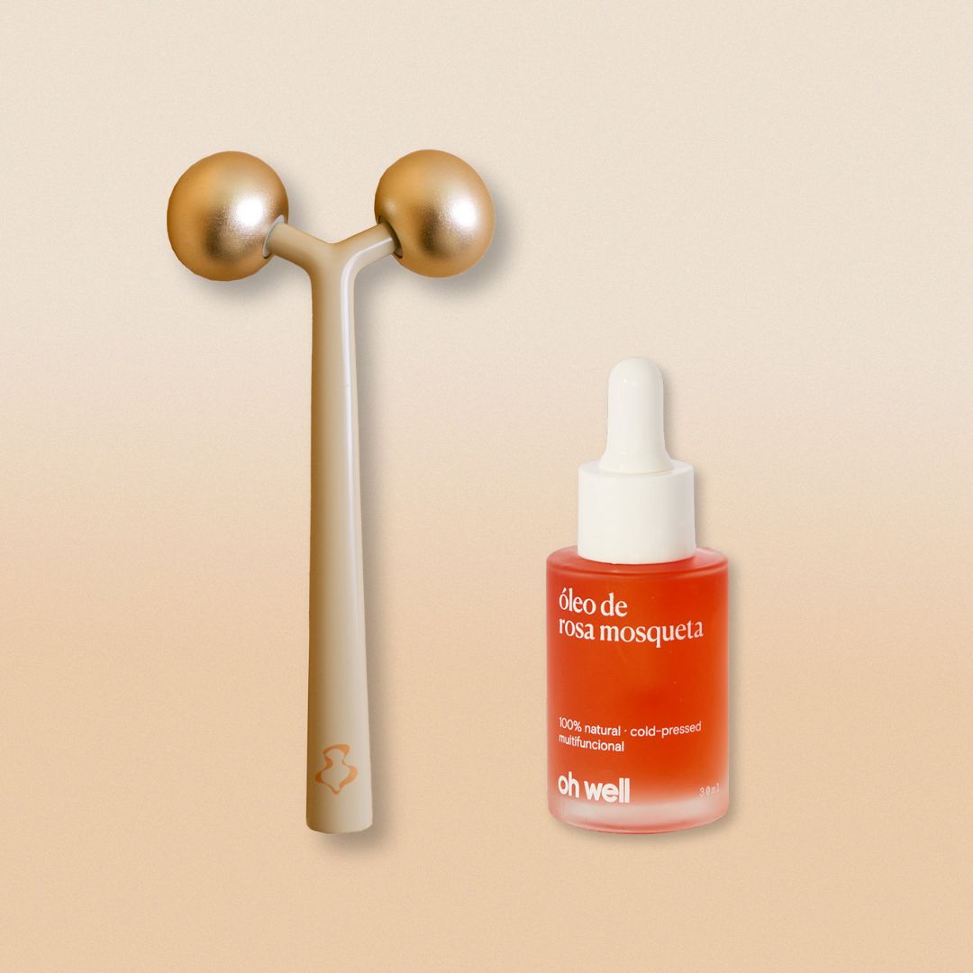 Kit Aura Roller & Óleo de Rosa Mosqueta
