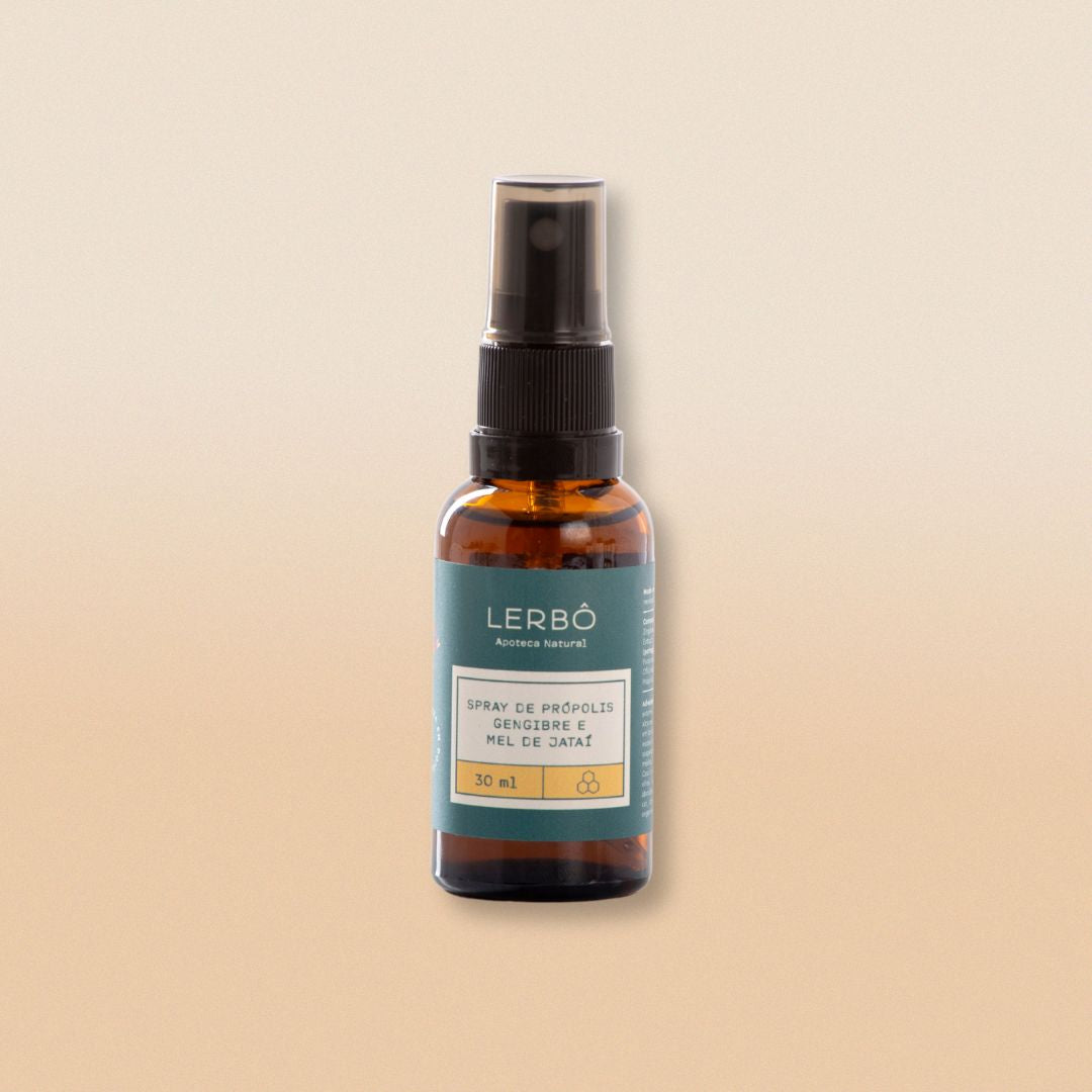 Spray de Própolis, Gengibre e Mel de Jataí Lerbô - 30ml