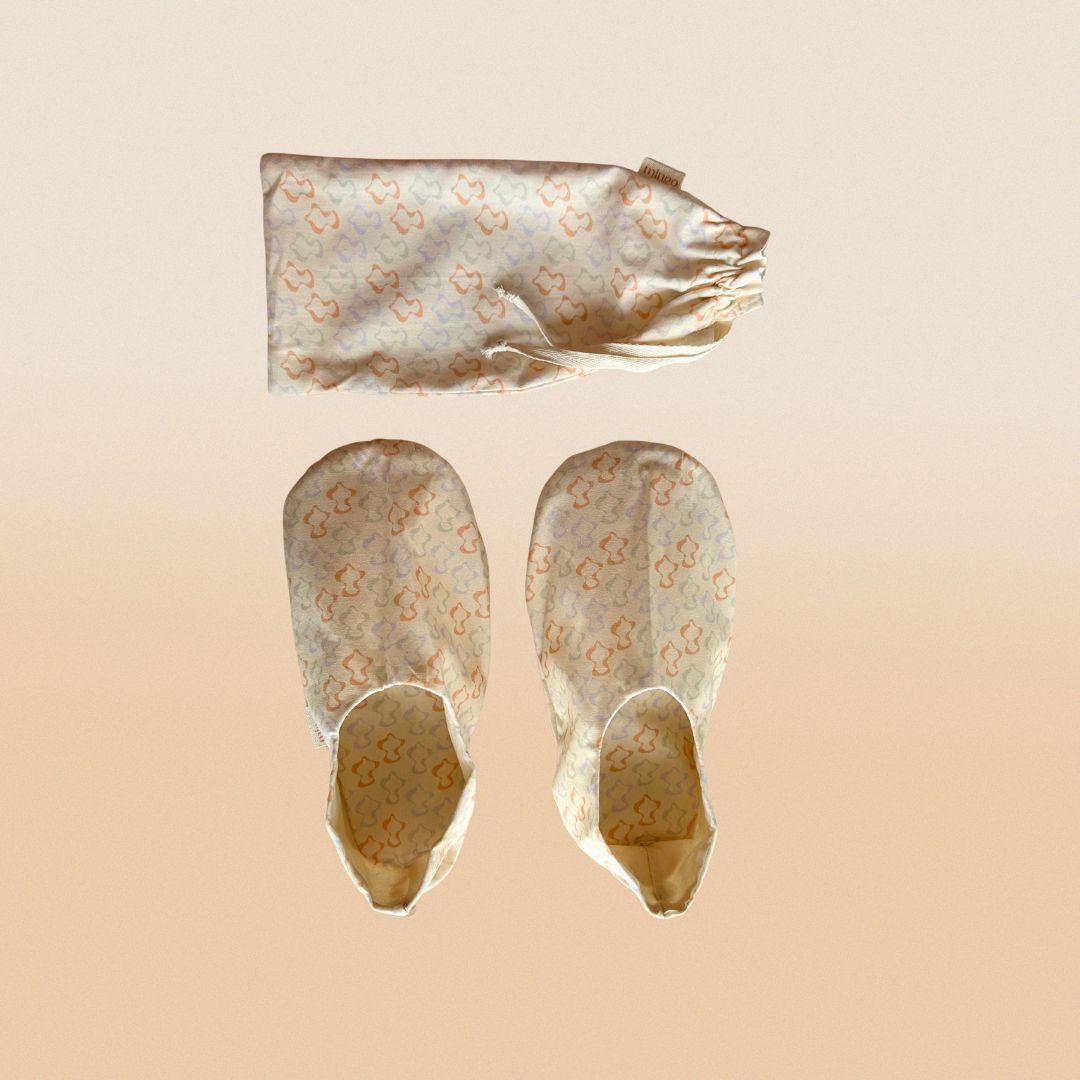 Flower Feet P (33-35) – Pantufa Térmica de Sementes para Escalda Pés e Relaxamento