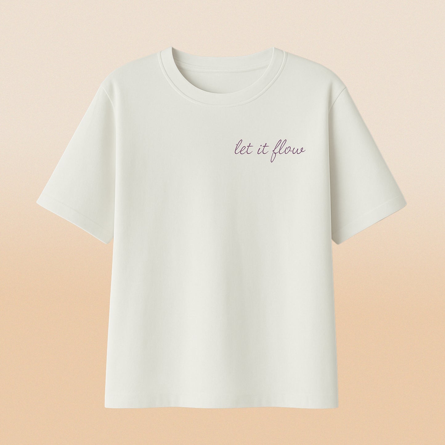 T-Shirt Bordada Let It Flow
