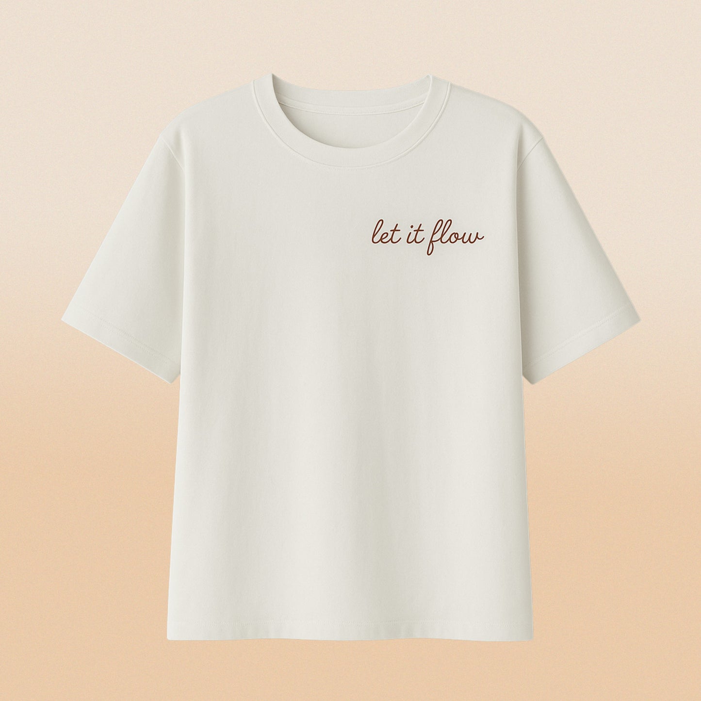 T-Shirt Bordada Let It Flow