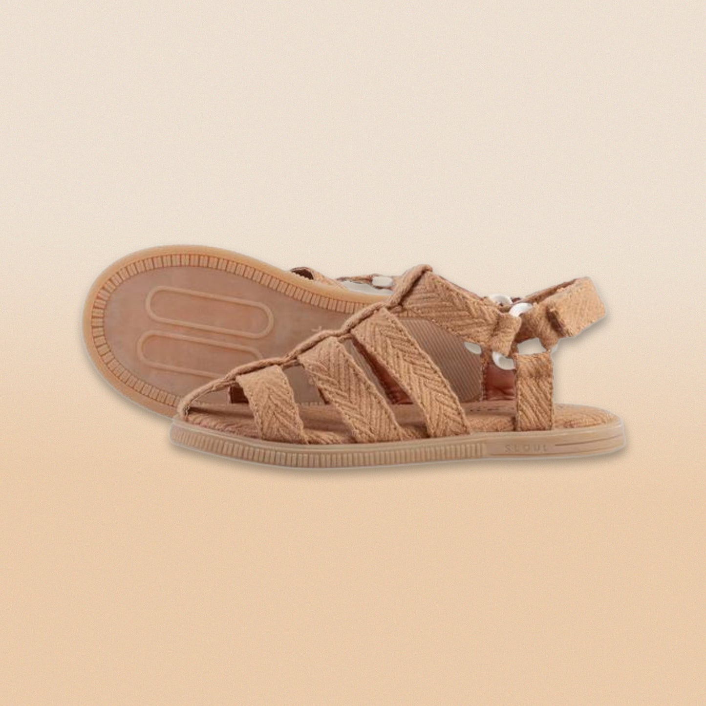 flat sandal igualdade marrom