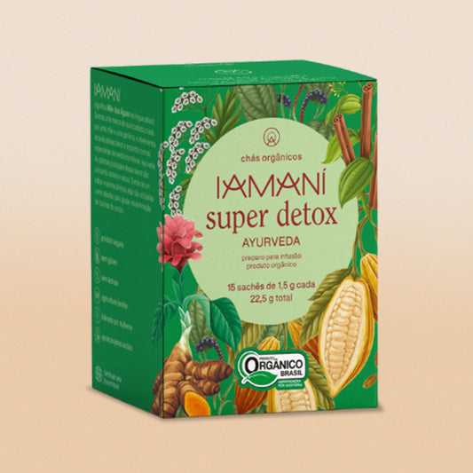 Chá Orgânico Super Detox Ayurveda - 15 sachês