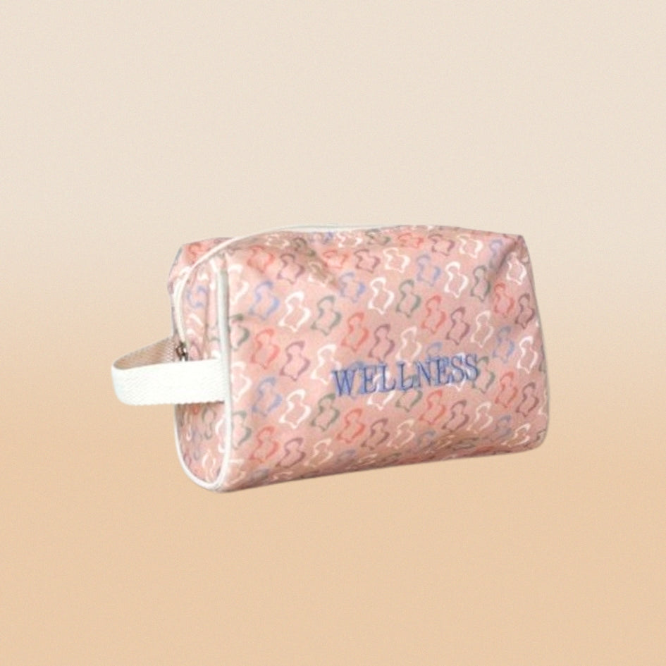 Necessaire p rosa - Collab Coisas da Lu