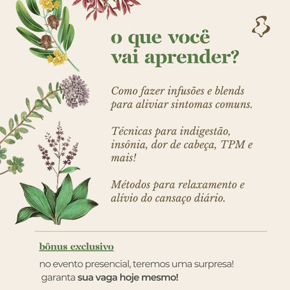 Workshop Cuidados Naturais - Presencial & Online 27/03