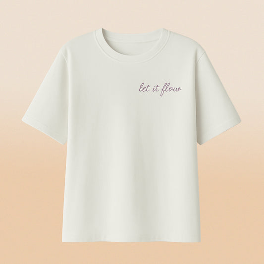 T-Shirt Bordada Let It Flow