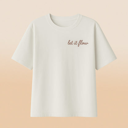 T-Shirt Bordada Let It Flow